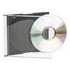 Innovera CD/DVD Slim Jewel Cases, Clear/Black, PK100 IVR85800